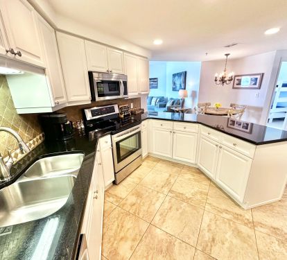 Fully stocked kitchen
