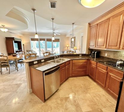 Fully stocked kitchen