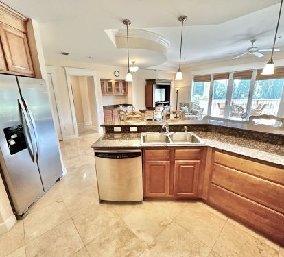 Fully stocked kitchen