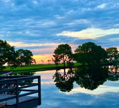 Enjoy the sunset off the deck