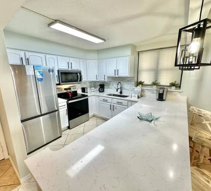 Fully stocked kitchen