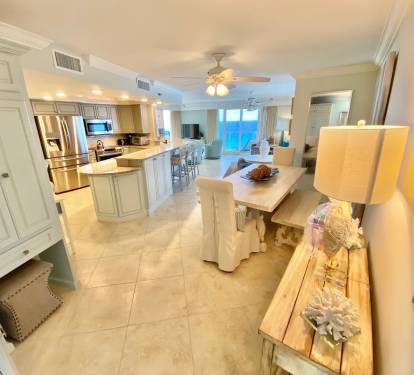 Open floor layout with beautiful views