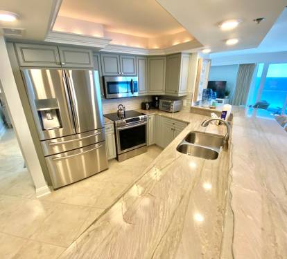 Fully stocked kitchen