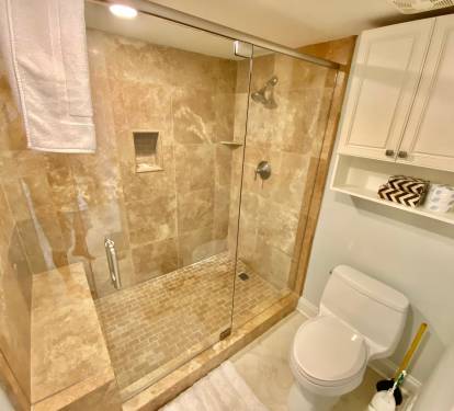 Master shower