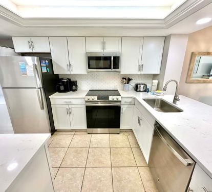 Fully stocked kitchen