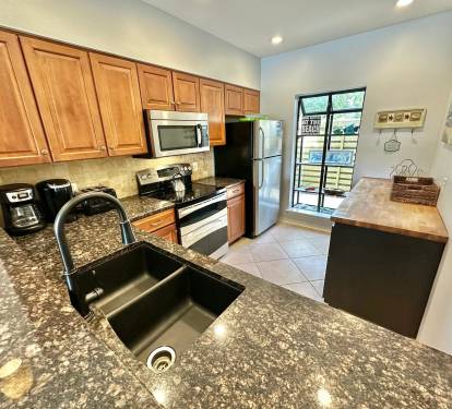 Fully stocked kitchen