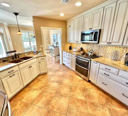 Fully stocked kitchen