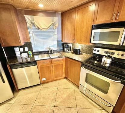 Fully stocked kitchen