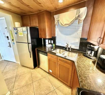 Fully stocked kitchen