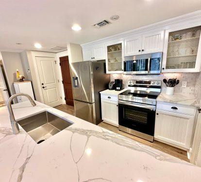 Fully stocked kitchen
