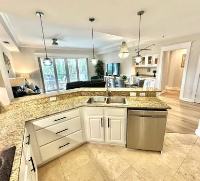 Fully stocked kitchen
