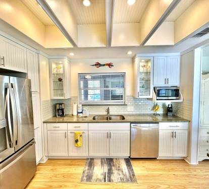 Fully stocked kitchen
