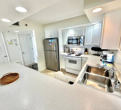Fully stocked kitchen
