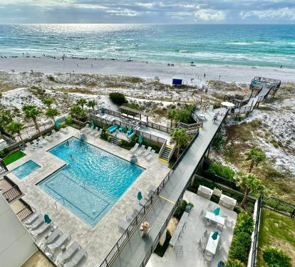 View of the Gulf and Pool