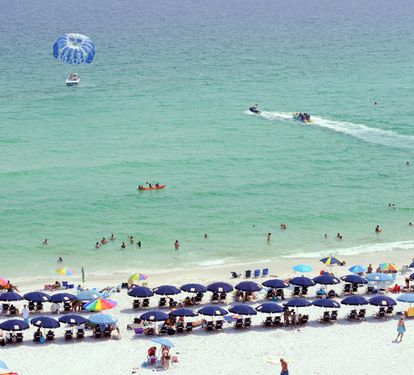 Seasonal amenities available for purchase by beach vendor