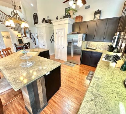 Fully stocked kitchen