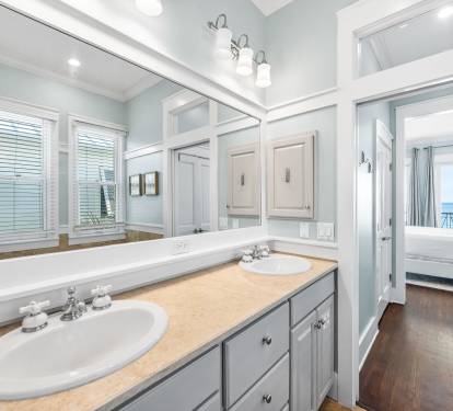 Primary Double Vanity.