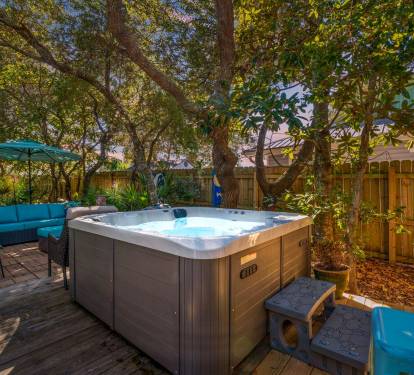 Soaking in your private Hot Tub