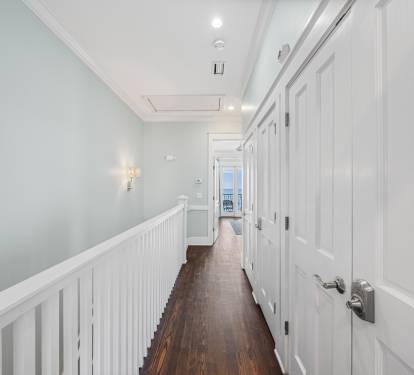 Third Floor Hallway between the primary King Bedroom and the Guest king Bedroom.