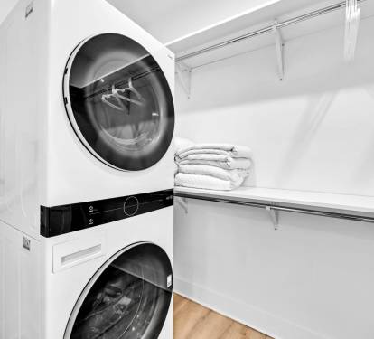Laundry in Master Closet