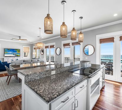 Large Open Kitchen with Kitchen Island. Beach Views!