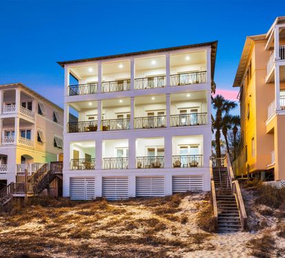 Directly on the Beach with a Private Boardwalk leading down to the sand