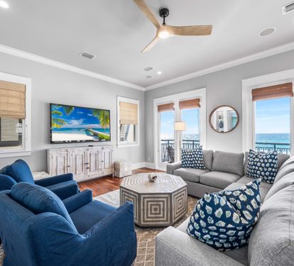 New Living Room Furniture with plenty of seating!