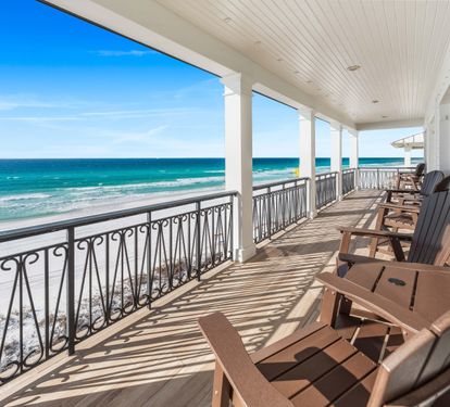 Covered Balcony with Polywood High Top Chairs