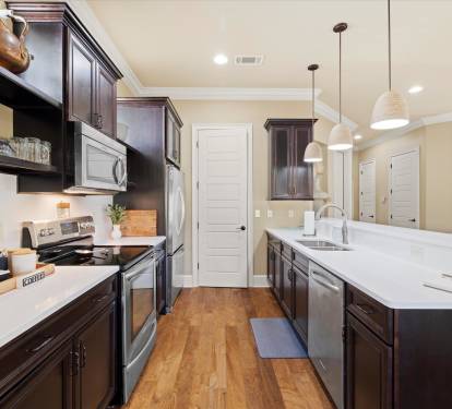 Fully stocked kitchen