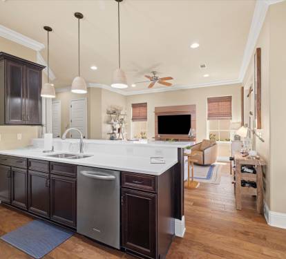 Fully stocked kitchen
