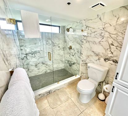Master shower