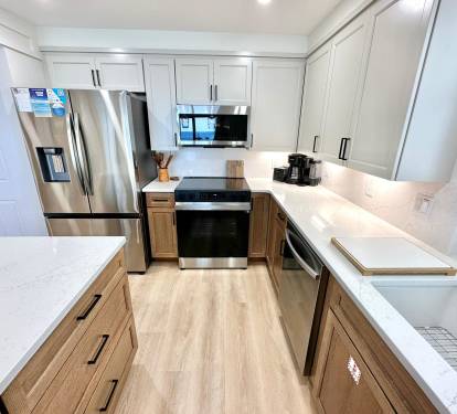 Fully stocked kitchen