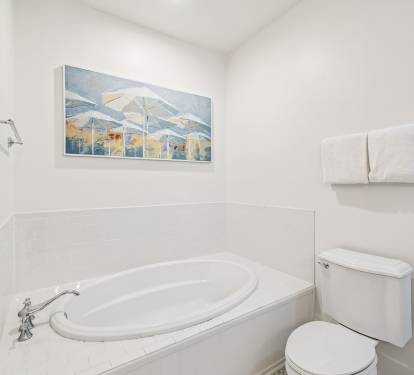 Relax & Unwind in the Oversized Soaking Tub
