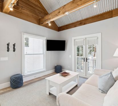 Cozy Living Area with Flat-Screen TV