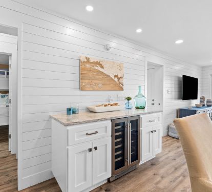 Bar Area Offering a Wine Fridge