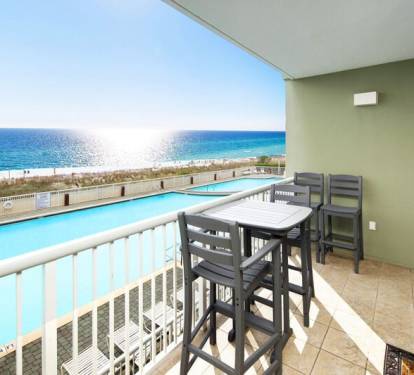 Balcony View - Waters Edge Resort Unit 212 Fort Walton Beach Okaloosa Island Vacation Rentals