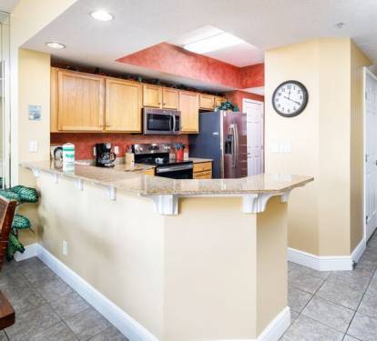 Kitchen - Waters Edge Resort Unit 212 Fort Walton Beach Okaloosa Island Vacation Rentals