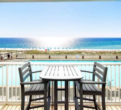 Balcony View - Waters Edge Resort Unit 212 Fort Walton Beach Okaloosa Island Vacation Rentals