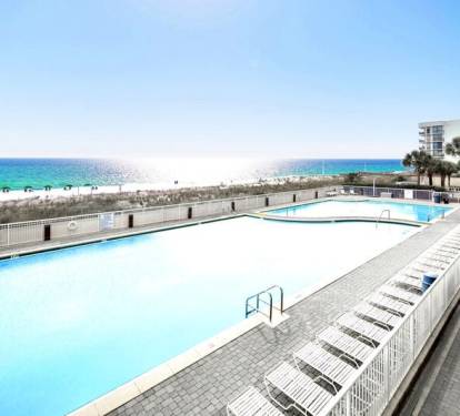 Balcony View - Waters Edge Resort Unit 212 Fort Walton Beach Okaloosa Island Vacation Rentals
