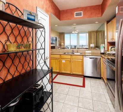 Kitchen - Waters Edge Resort Unit 212 Fort Walton Beach Okaloosa Island Vacation Rentals