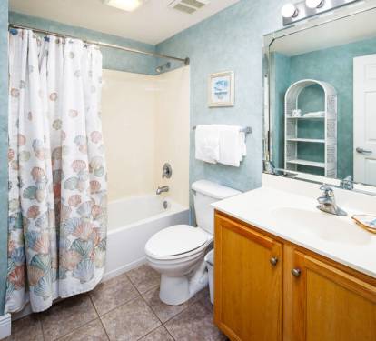 Guest Bathroom - Waters Edge Resort Unit 212 Fort Walton Beach Okaloosa Island Vacation Rentals