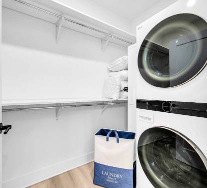 Laundry in Master Closet