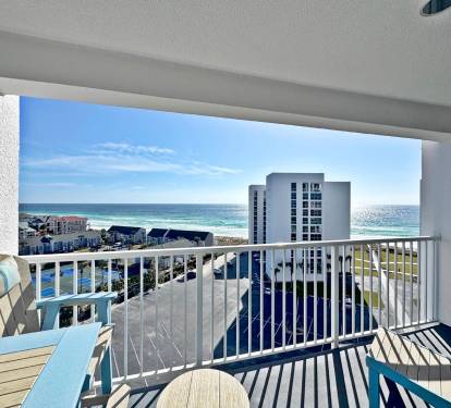 Soak up stunning ocean vistas from your private balcony, where turquoise waters and endless blue skies create the perfect backdrop for morning coffee.