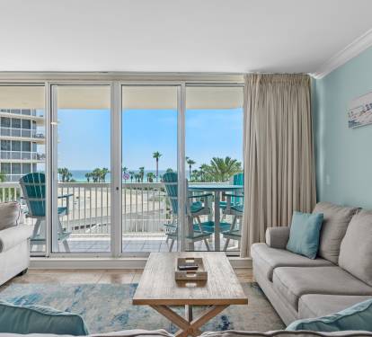 Living Room with Gulf Views