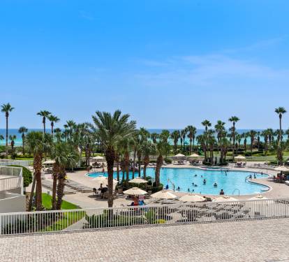 View of Pool from the Balcony