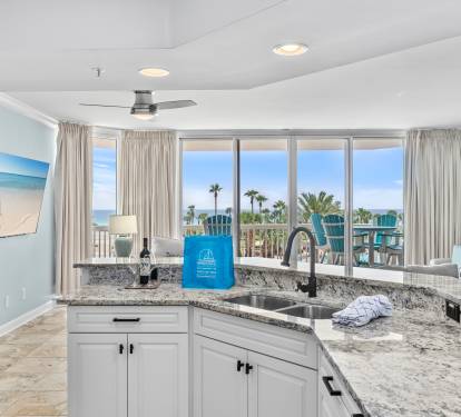 Kitchen with Gulf View