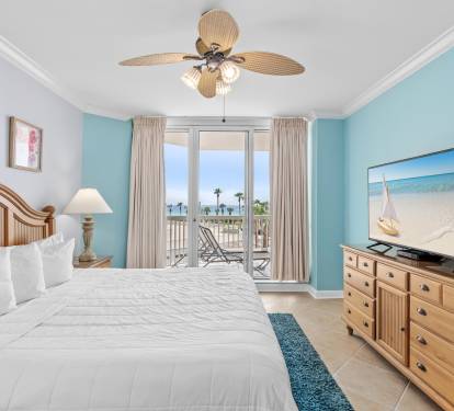 Primary Bedroom - King Bed and Balcony Access