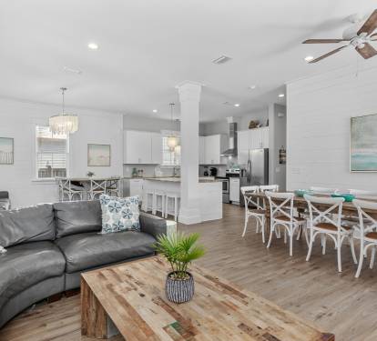 View of Kitchen from Living Area