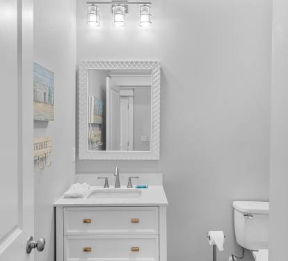 Half Bath on First Floor