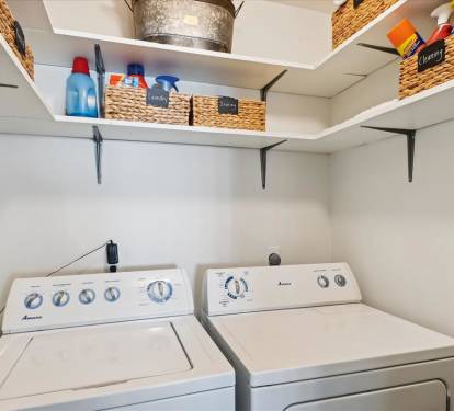 Convenient Laundry Space